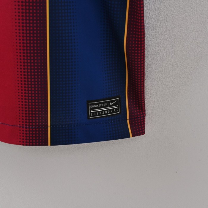Retro Barcelona Jersey 2020-21 Home Football Kit Soccer Jersey