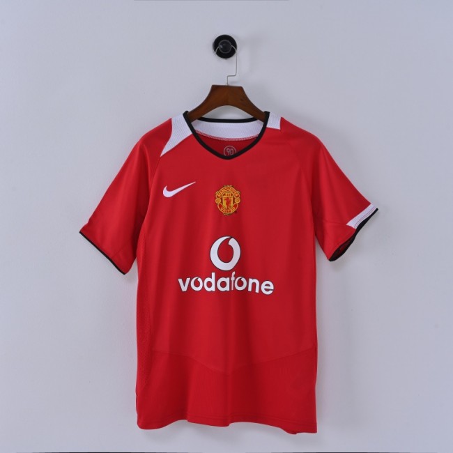 Retro Manchester United Home Jersey 2004-06 Football Kit Soccer Jersey