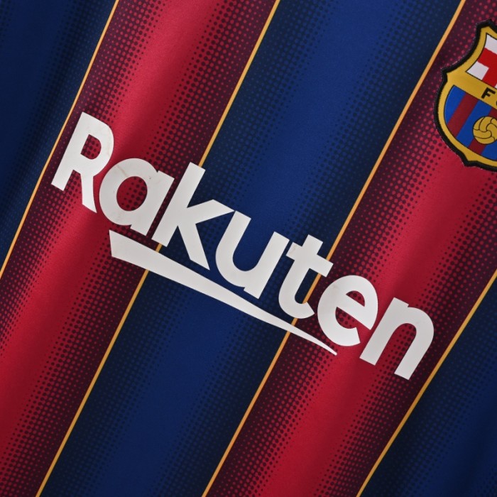 Retro Barcelona Jersey 2020-21 Home Football Kit Soccer Jersey