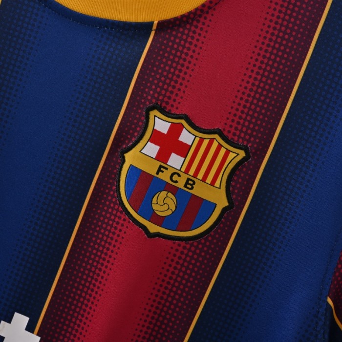 Retro Barcelona Jersey 2020-21 Home Football Kit Soccer Jersey