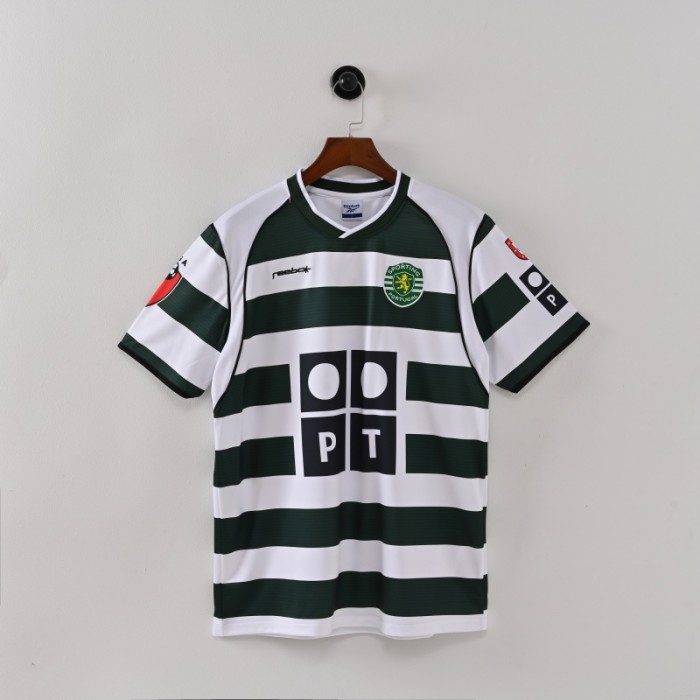 Retro Sporting CP Jersey 2001/03 Home Football Kit Soccer Jersey