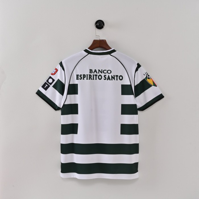 Retro Sporting CP Jersey 2001/03 Home Football Kit Soccer Jersey