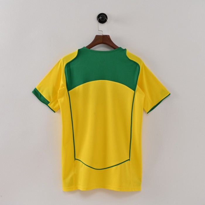 Retro Brazil Jersey 2004 Home Football Kit Soccer Jersey
