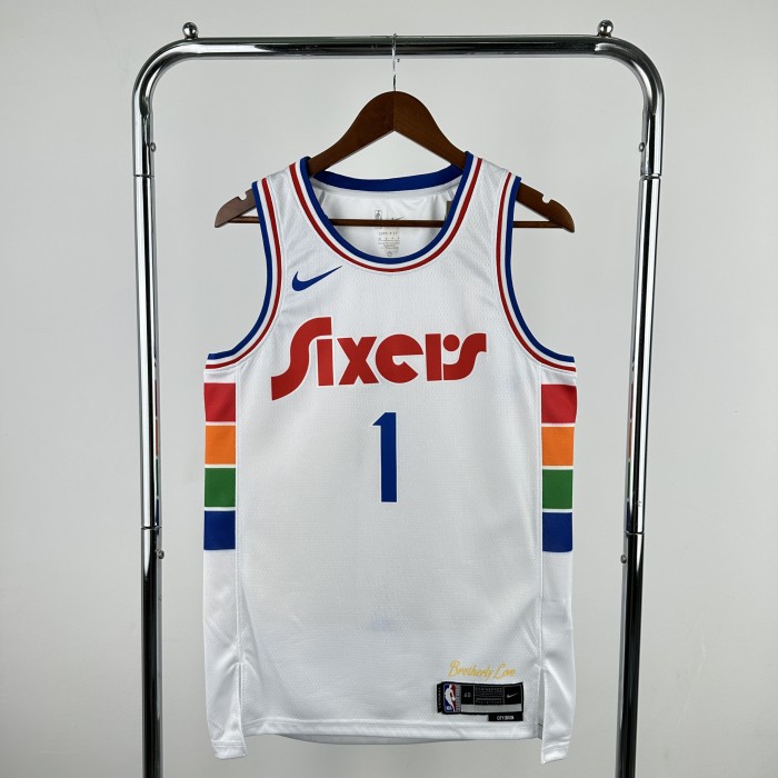 Philadelphia 76ers Jersey 24/25 James Harden #1 Basketball Jersey City Edition