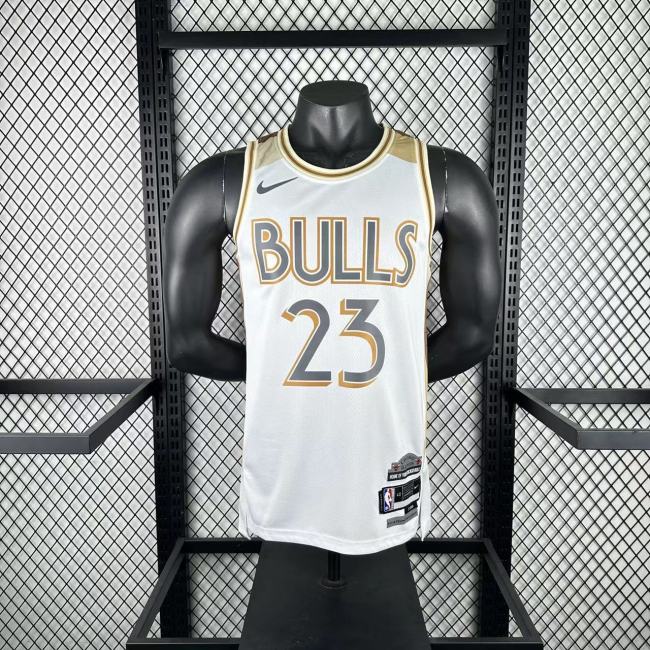 Chicago Bulls Jersey 24/25 Michael Jordan #23 Basketball Jersey City Edition