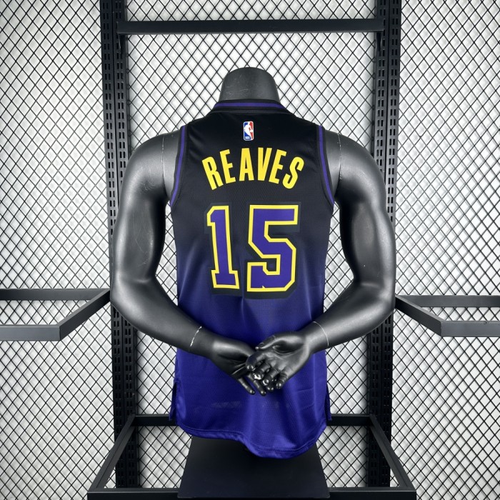 Los Angeles Lakers Jersey 24/25 Austin Rivers #15 Basketball Jersey City Edition