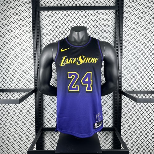 Los Angeles Lakers Jersey 24/25 Kobe Bryant #24 Basketball Jersey City Edition