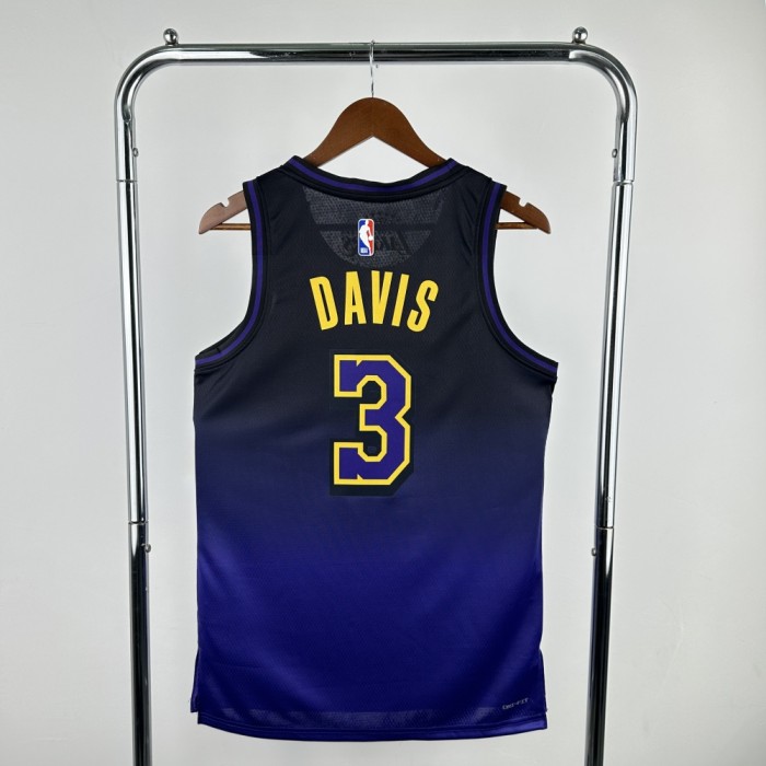 Los Angeles Lakers Jersey 24/25 Anthony Davis #3 Basketball Jersey City Edition