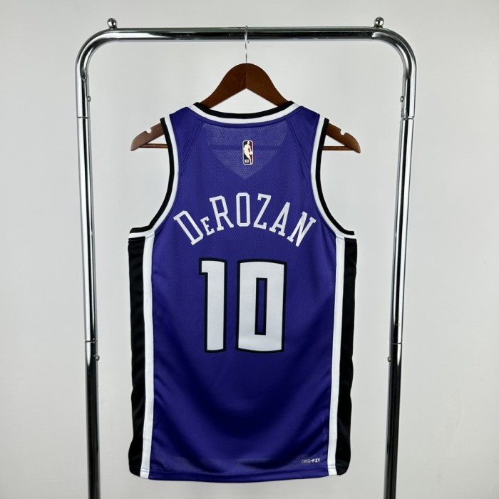 Sacramento Kings Jersey 24/25 DeMar DeRozan #10 Basketball Jersey Retro Edition