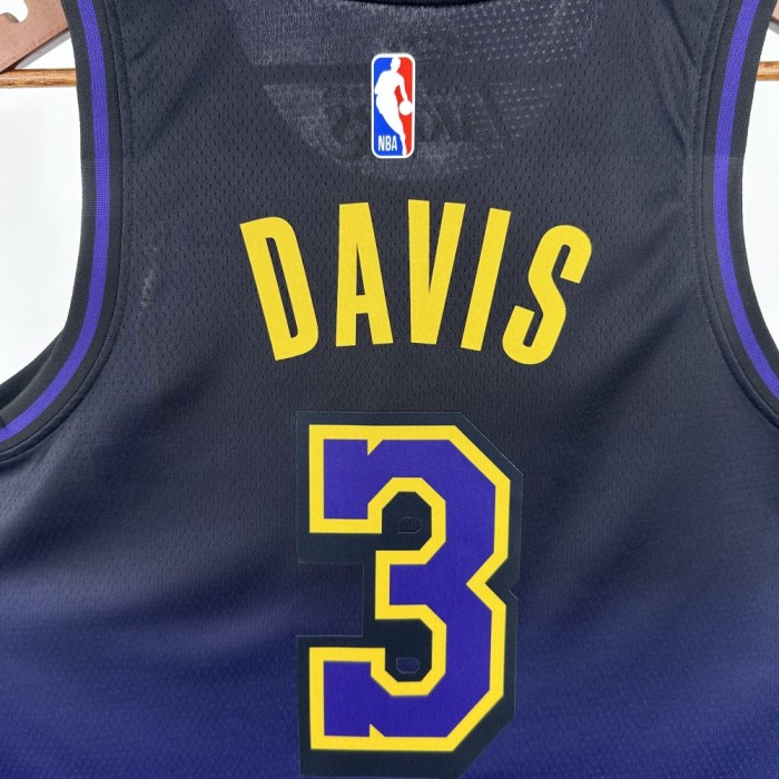 Los Angeles Lakers Jersey 24/25 Anthony Davis #3 Basketball Jersey City Edition
