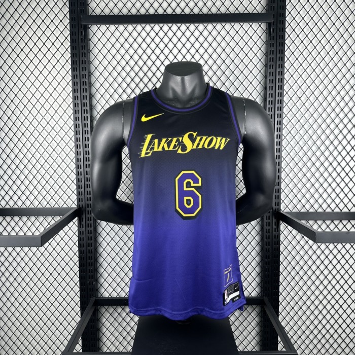 Los Angeles Lakers Jersey 24/25 LeBron James #6 Basketball Jersey City Edition