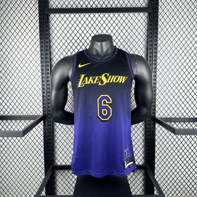 Los Angeles Lakers Jersey 24/25 LeBron James #6 Basketball Jersey City Edition
