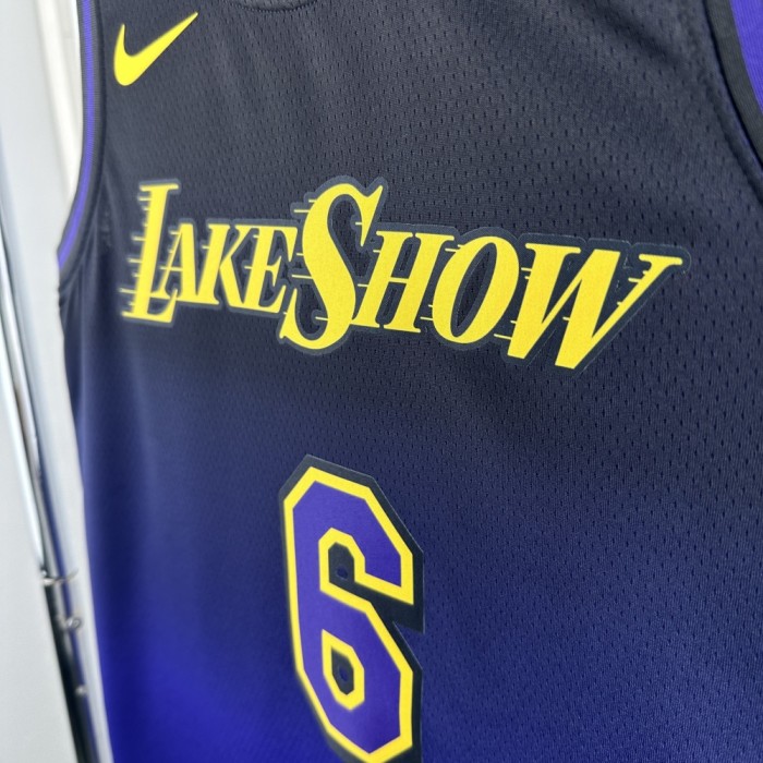 Los Angeles Lakers Jersey 24/25 LeBron James #6 Basketball Jersey City Edition