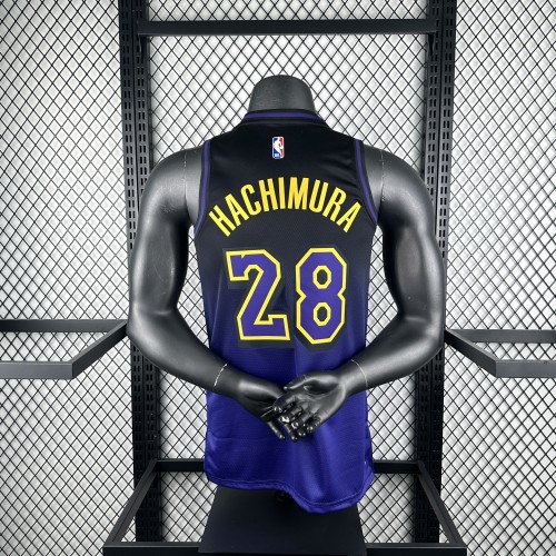 Los Angeles Lakers Jersey 24/25 Rui Hachimura #28 Basketball Jersey City Edition