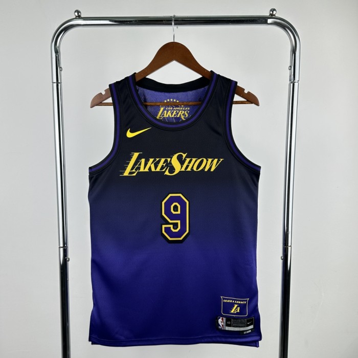 Los Angeles Lakers Jersey 24/25 Bronny James #9 Basketball Jersey City Edition