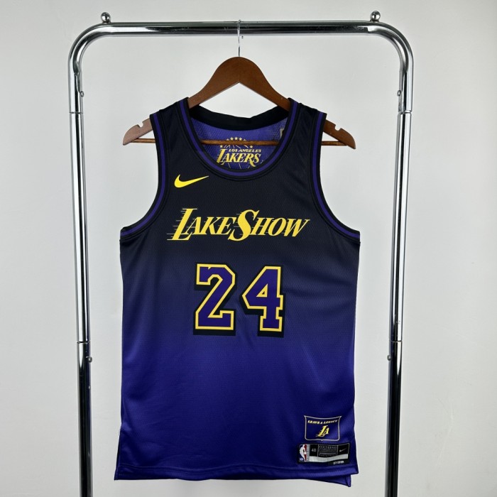 Los Angeles Lakers Jersey 24/25 Kobe Bryant #24 Basketball Jersey City Edition
