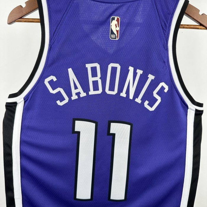 Sacramento Kings Jersey 24/25 Domantas Sabonis #11 Basketball Jersey Retro Edition