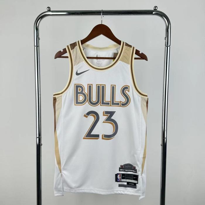 Chicago Bulls Jersey 24/25 Michael Jordan #23 Basketball Jersey City Edition
