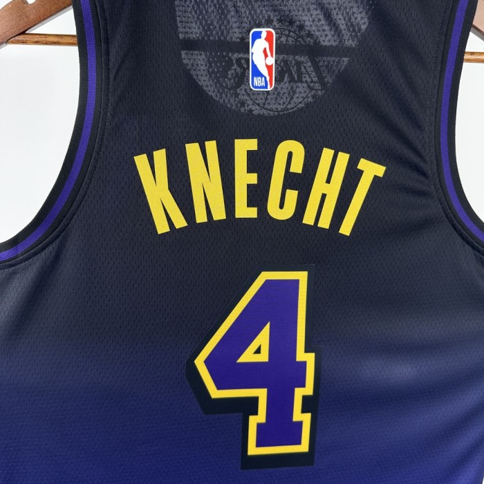Los Angeles Lakers Jersey 24/25 Gabe Knecht #4 Basketball Jersey City Edition