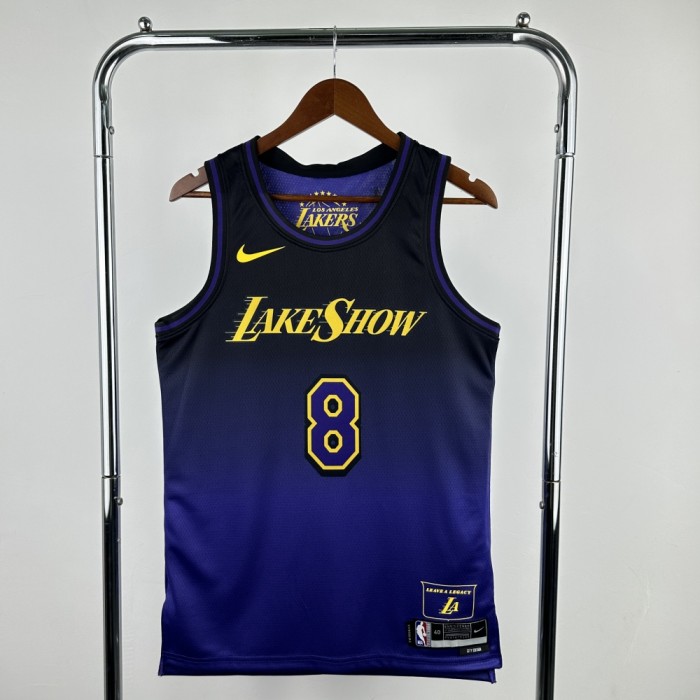 Los Angeles Lakers Jersey 24/25 Kobe Bryant #8 Basketball Jersey City Edition