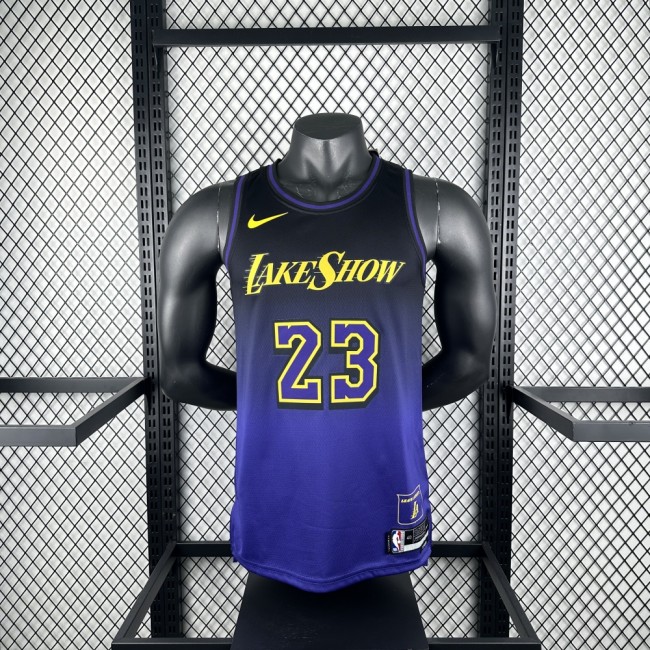 Los Angeles Lakers Jersey 24/25 LeBron James #23 Basketball Jersey City Edition