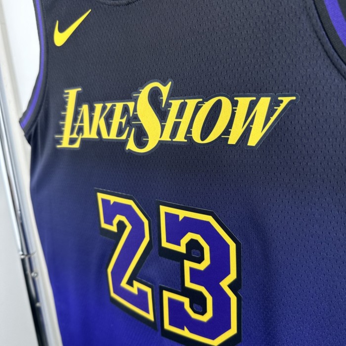 Los Angeles Lakers Jersey 24/25 LeBron James #23 Basketball Jersey City Edition