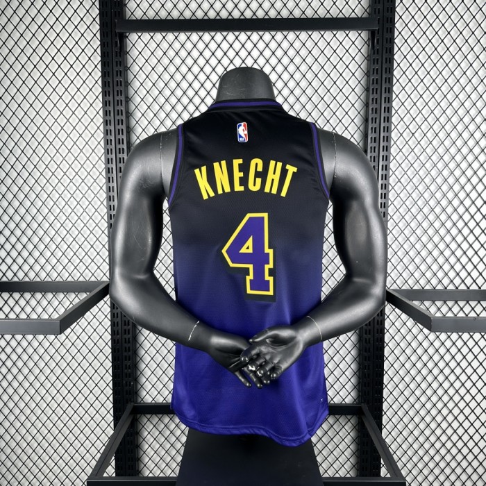 Los Angeles Lakers Jersey 24/25 Gabe Knecht #4 Basketball Jersey City Edition