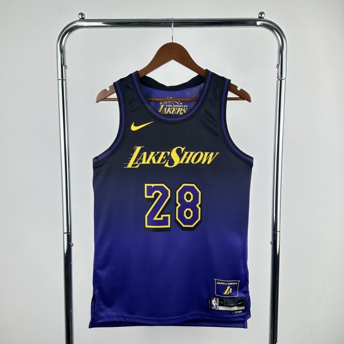 Los Angeles Lakers Jersey 24/25 Rui Hachimura #28 Basketball Jersey City Edition