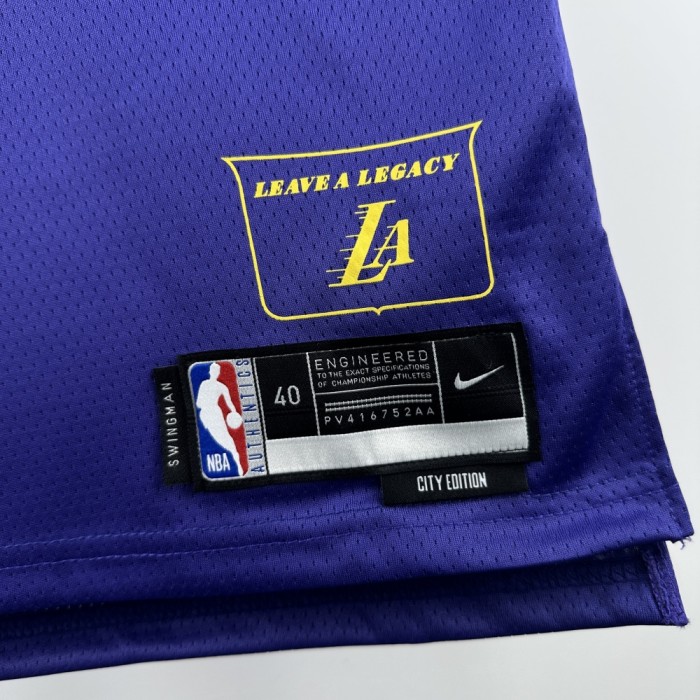 Los Angeles Lakers Jersey 24/25 Gabe Knecht #4 Basketball Jersey City Edition