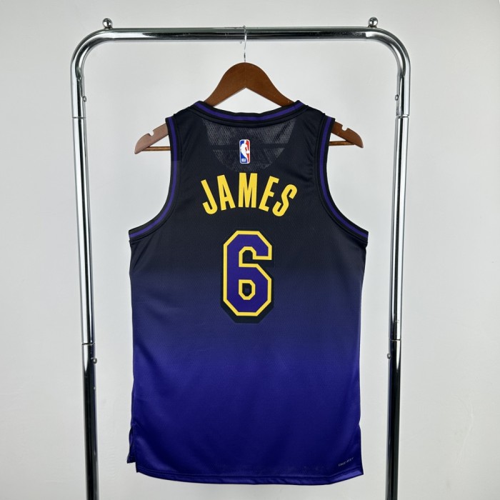 Los Angeles Lakers Jersey 24/25 LeBron James #6 Basketball Jersey City Edition