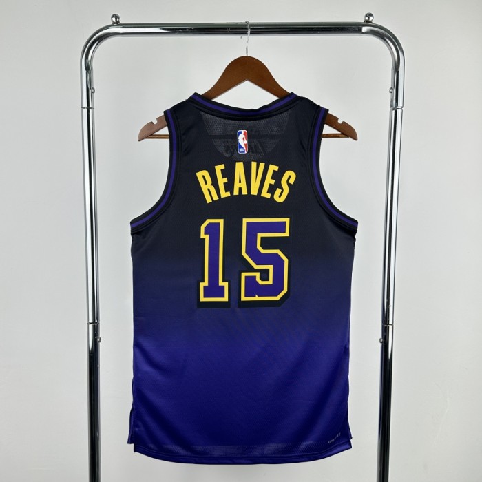 Los Angeles Lakers Jersey 24/25 Austin Rivers #15 Basketball Jersey City Edition