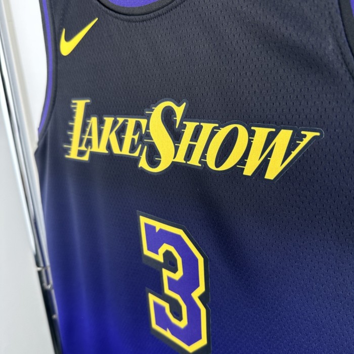 Los Angeles Lakers Jersey 24/25 Anthony Davis #3 Basketball Jersey City Edition