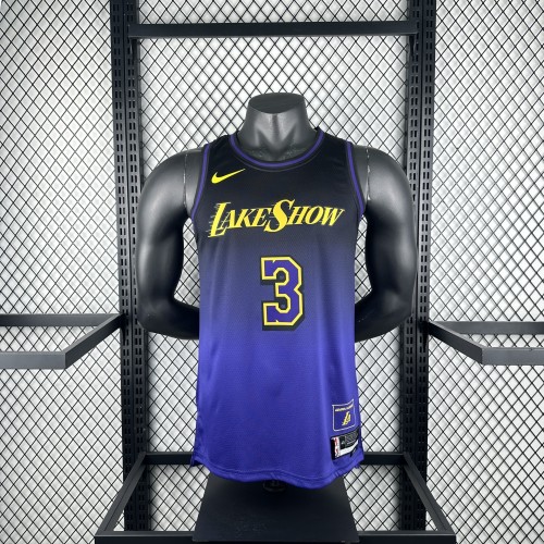 Los Angeles Lakers Jersey 24/25 Anthony Davis #3 Basketball Jersey City Edition