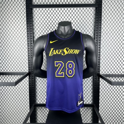 Los Angeles Lakers Jersey 24/25 Rui Hachimura #28 Basketball Jersey City Edition