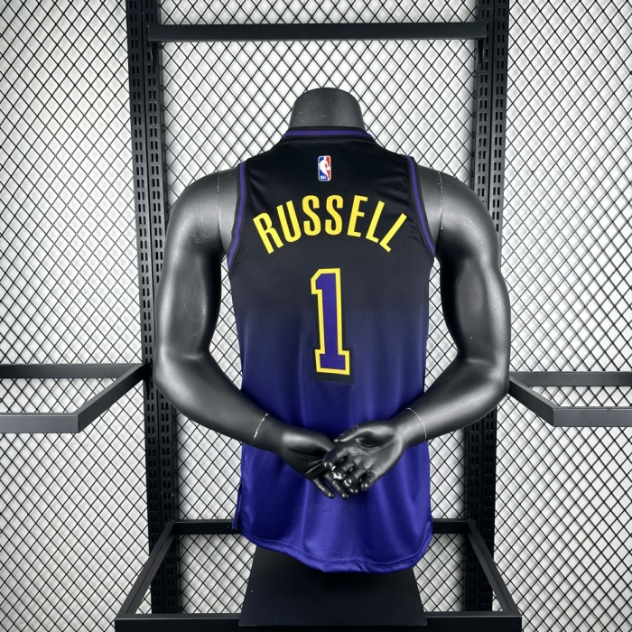 Los Angeles Lakers Jersey 24/25 D'Angelo Russell #1 Basketball Jersey City Edition