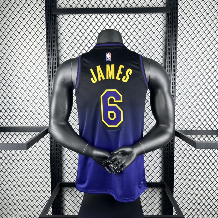 Los Angeles Lakers Jersey 24/25 LeBron James #6 Basketball Jersey City Edition