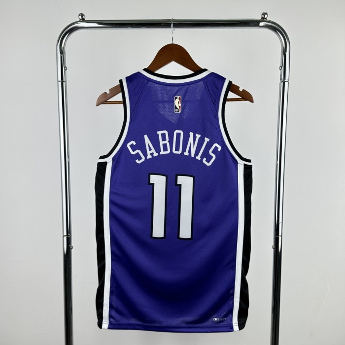 Sacramento Kings Jersey 24/25 Domantas Sabonis #11 Basketball Jersey Retro Edition