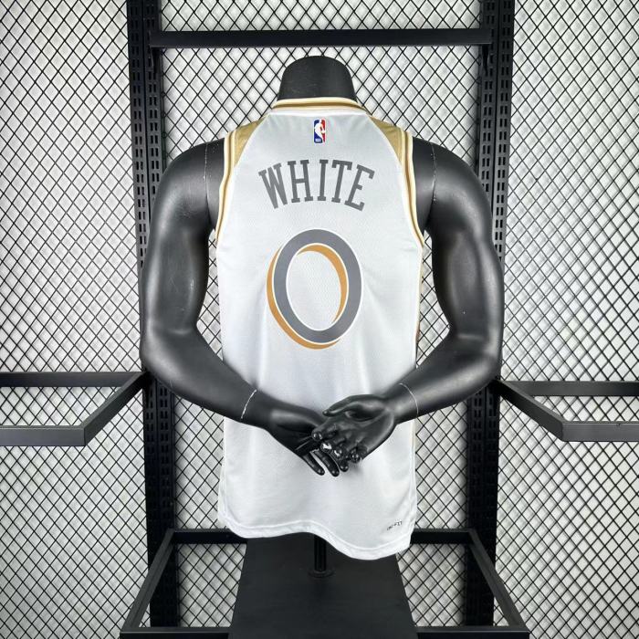 Chicago Bulls Jersey 24/25 Coby White #0 Basketball Jersey City Edition