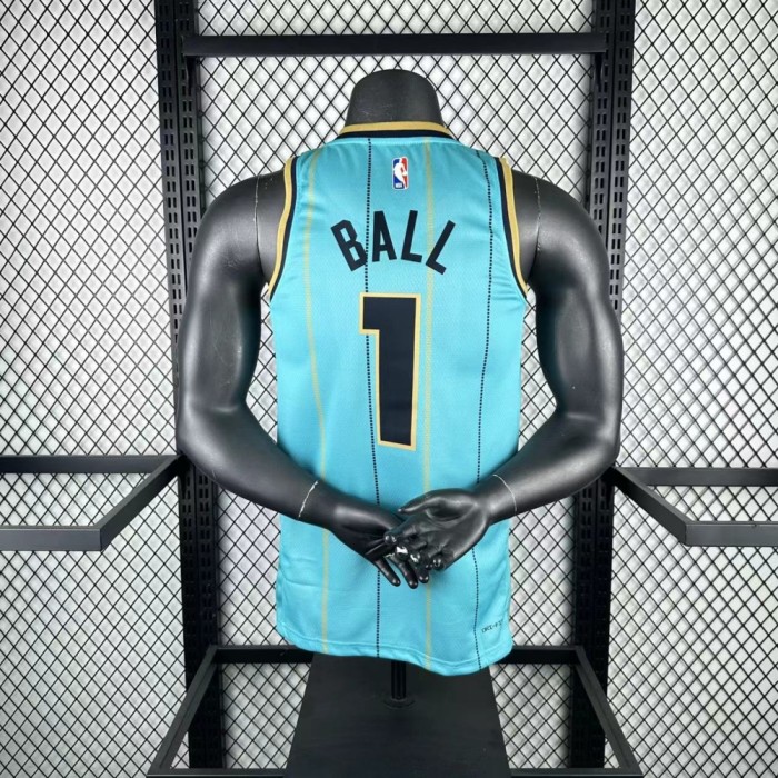 Charlotte Hornets Jersey 24/25 LaMelo Ball #1 Basketball Jersey City Edition