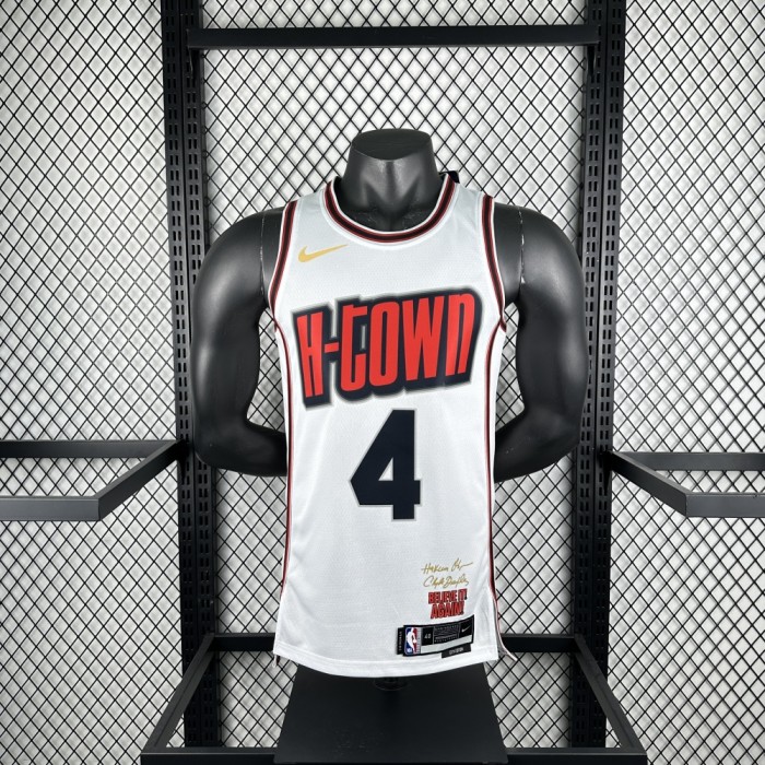 Houston Rockets Jersey 24/25 Jalen Green #4 Basketball Jersey City Edition
