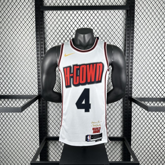 Houston Rockets Jersey 24/25 Jalen Green #4 Basketball Jersey City Edition