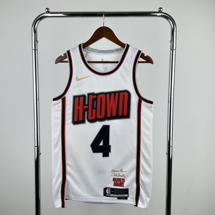 Houston Rockets Jersey 24/25 Jalen Green #4 Basketball Jersey City Edition