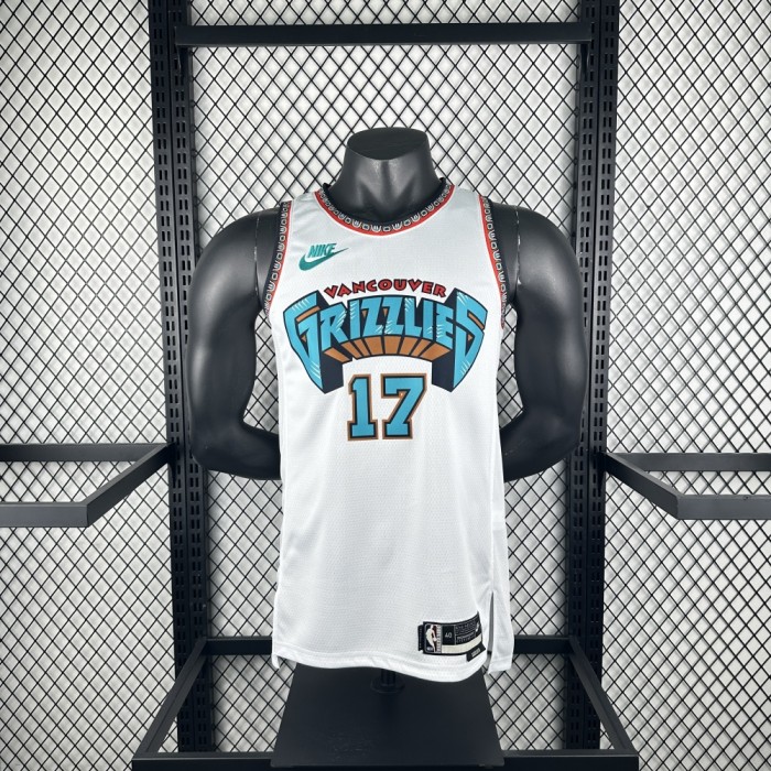 Memphis Grizzlies Jersey 24/25 Yuki Kawamura #17 Basketball Jersey Retro Edition