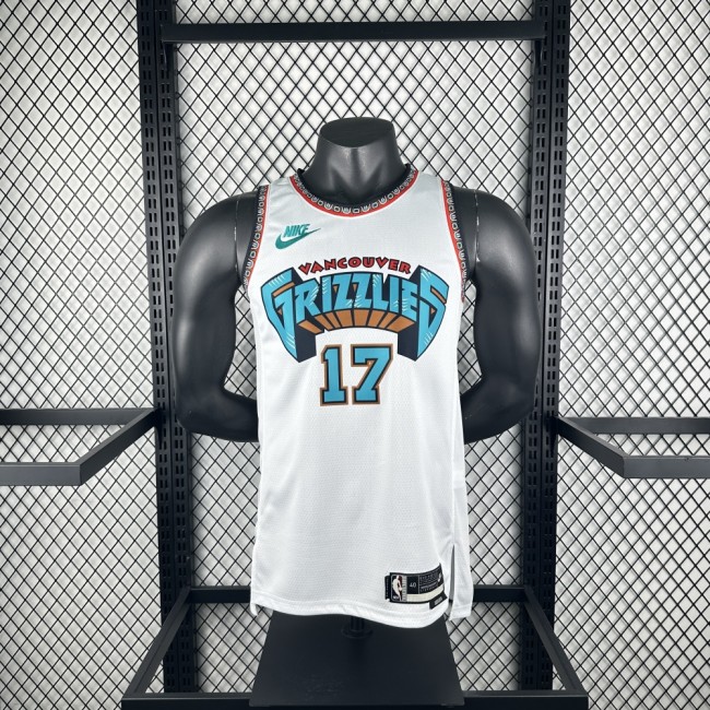 Memphis Grizzlies Jersey 24/25 Yuki Kawamura #17 Basketball Jersey Retro Edition