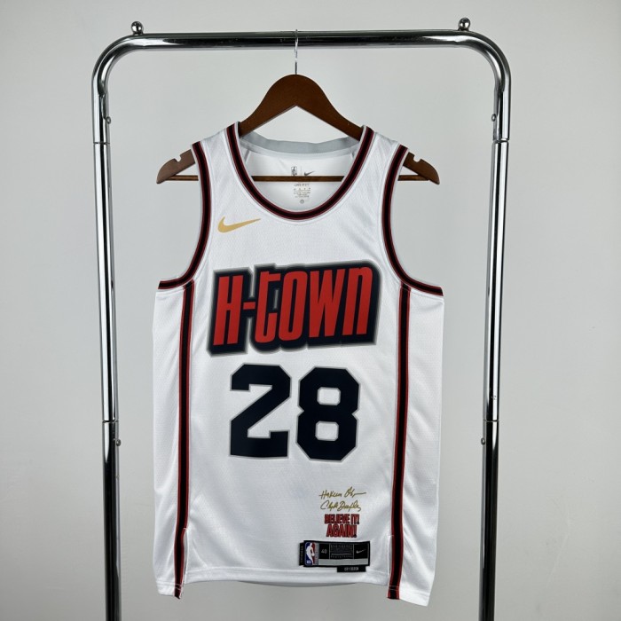 Houston Rockets Jersey 24/25 Alperen Şengün #28 Basketball Jersey City Edition