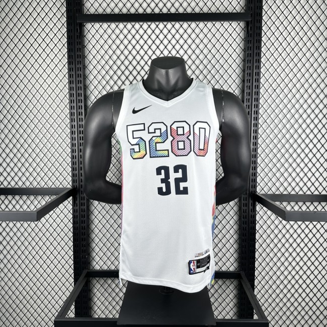 Denver Nuggets Jersey 24/25 Aaron Gordon #32 Basketball Jersey City Edition