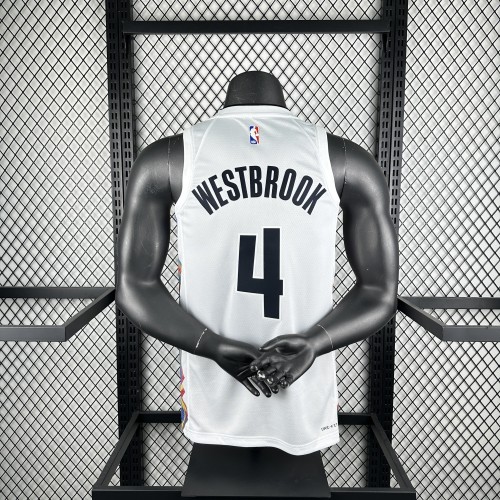 Denver Nuggets Jersey 24/25 Russell Westbrook #4 Basketball Jersey City Edition