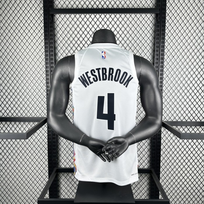 Denver Nuggets Jersey 24/25 Russell Westbrook #4 Basketball Jersey City Edition