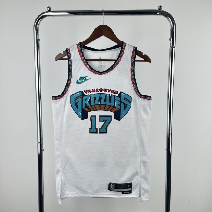 Memphis Grizzlies Jersey 24/25 Yuki Kawamura #17 Basketball Jersey Retro Edition