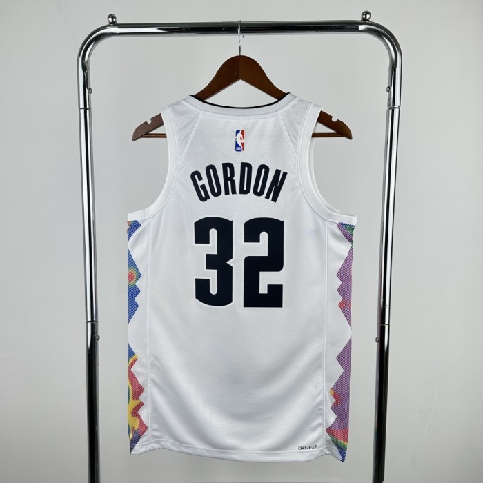 Denver Nuggets Jersey 24/25 Aaron Gordon #32 Basketball Jersey City Edition